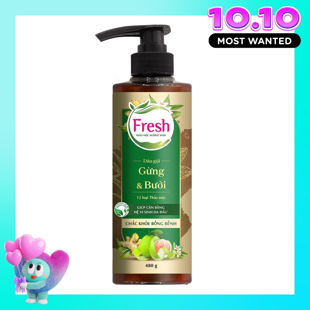Dầu Gội Fresh Thảo Mộc Dưỡng Sinh Chắc Khoẻ Bồng Bềnh 480g