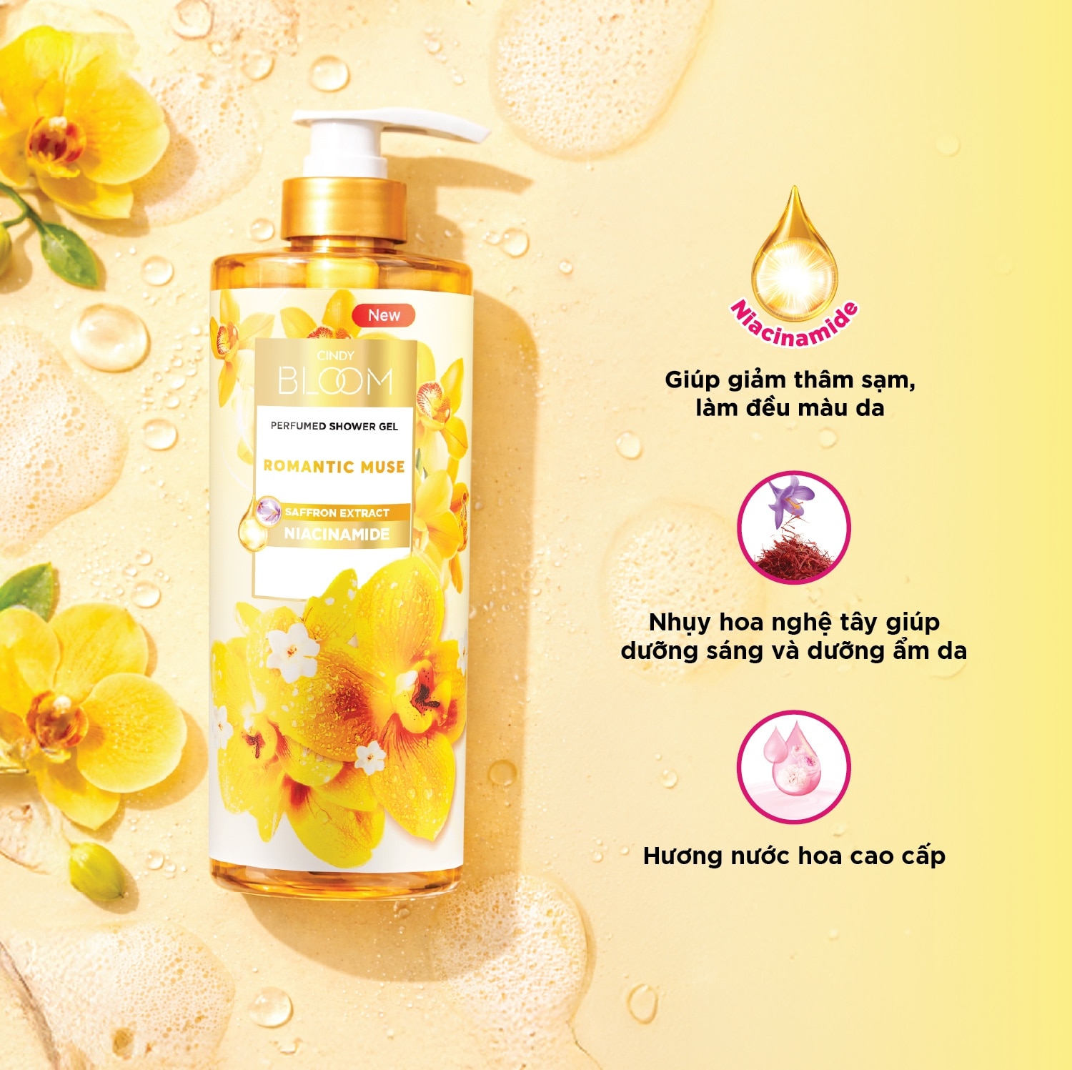 Sữa Tắm Nước Hoa Cindy Bloom Romantic Muse 640g