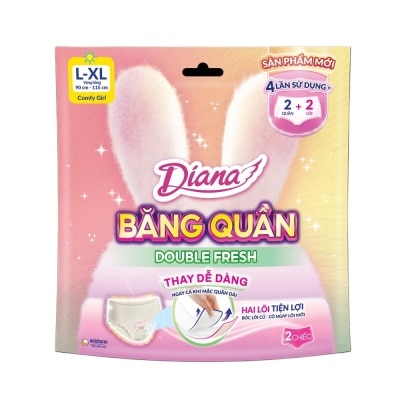 DIANA - Diana Panty Pads DoubleFreshSize L-XL 2Chiếc