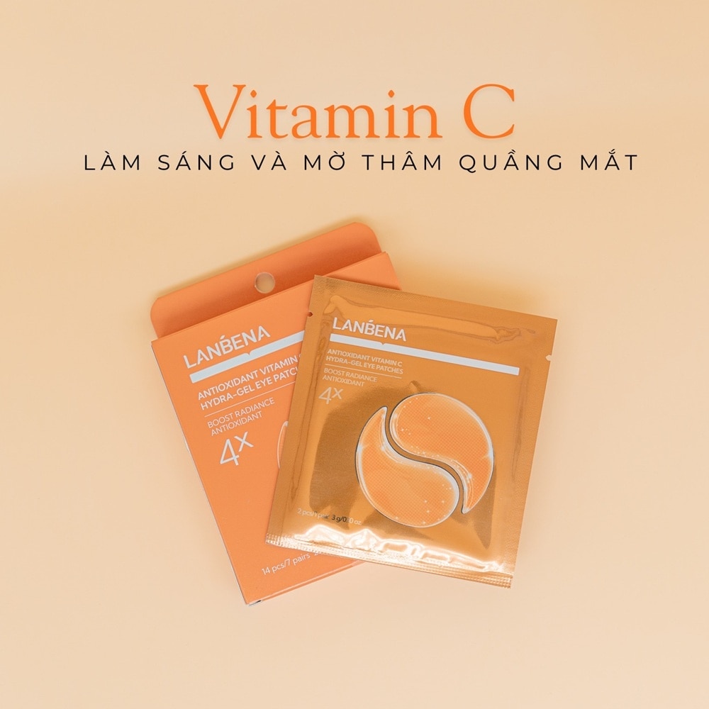 Mặt Nạ Mắt Lanbena Antioxidant Vitamin C Hydra-Gel Eye Patches 14Pcs
