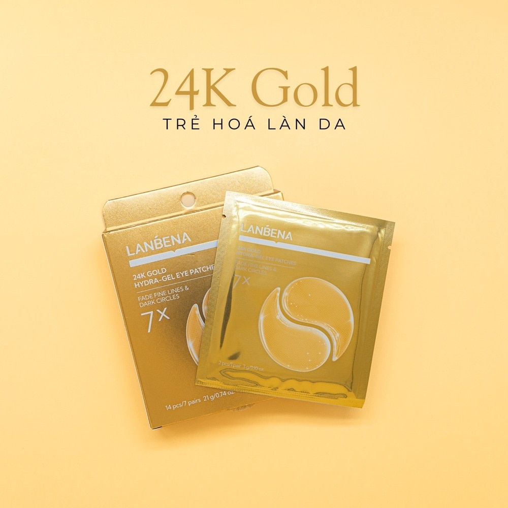 Mặt Nạ Mắt Lanbena 24K Gold Hydra-Gel Eye Patches 14Pcs
