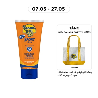 BANANA BOAT - Kem Chống Nắng Banana Boat Sport Ultra Sunscreen Lotion SPF80 PA++++ 90ml