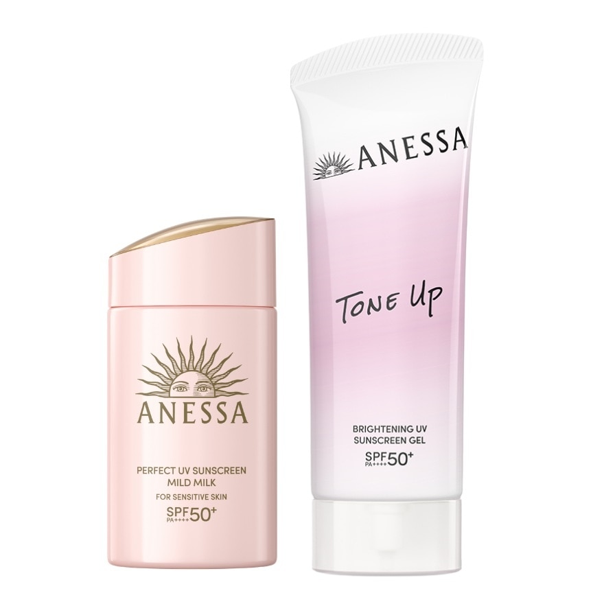 Combo Chống Nắng Anessa (Sữa Chống Nắng Cho Da Nhạy Cảm 60ml + Gel Chống Nắng Nâng Tông 90g) image