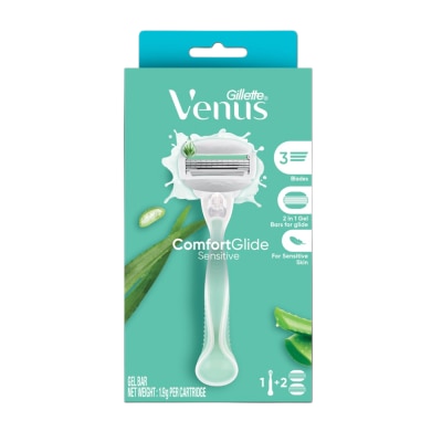 VENUS - Dao Cạo Gillette Venus Sensitive (1 Cán Dao + 2 Đầu Dao Cạo)