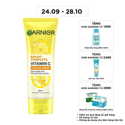 GARNIER Garnier Bright Complete Vitamin C Low pH Wash 100ml image