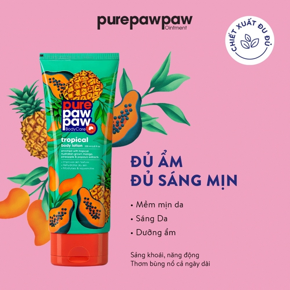 Sữa Dưỡng Thể Pure Paw Paw Tropical Body Lotion 200ml image