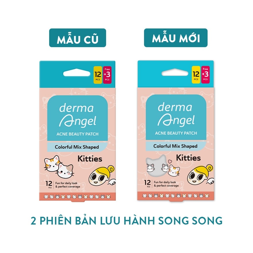 DermaAngel Acne Beauty Patch Kitties 12pcs image