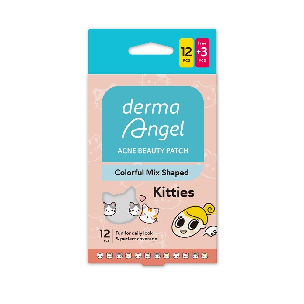 Miếng Dán Mụn DermaAngel Acne Beauty Patch Kitties 12pcs