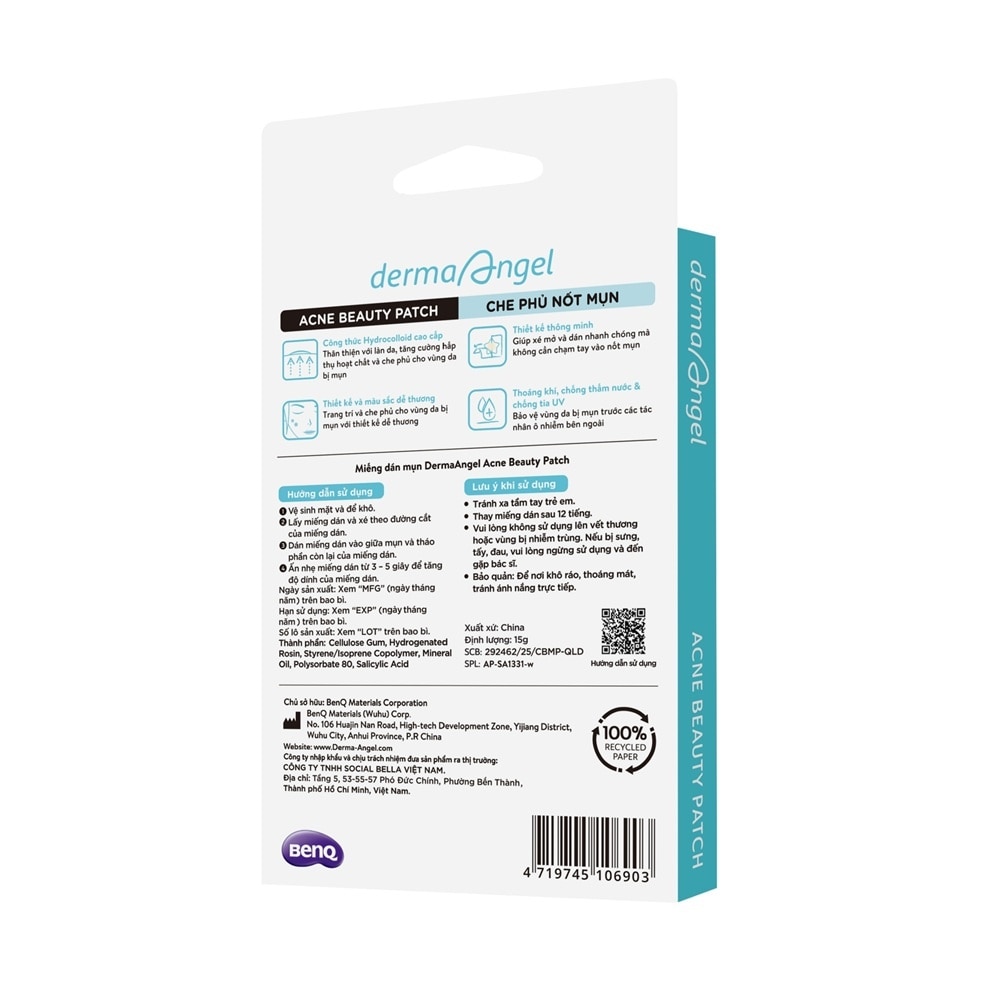 Derma Angel Acne Beauty Patch Gilter 12pcs image