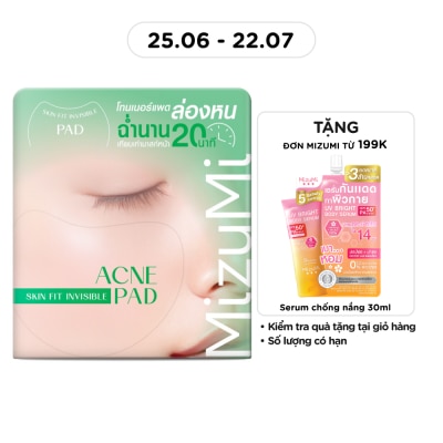 MIZUMI - Toner Pad MizuMi Acne Skin Fit Invisible Pad Cho Da Dầu Mụn 130ml