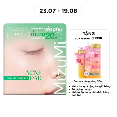 MIZUMI - Toner Pad MizuMi Acne Skin Fit Invisible Pad Cho Da Dầu Mụn 130ml image