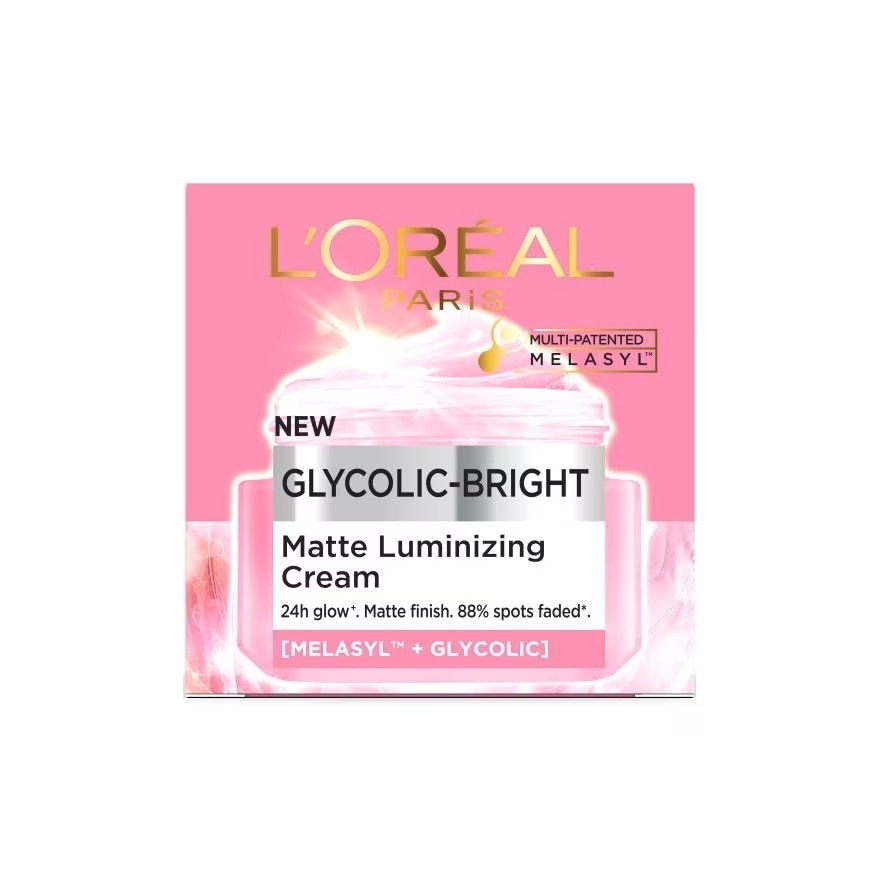 Kem Dưỡng Sáng Da L'Oréal Paris Glycolic-Bright Matte Luminizing Cream 30ml
