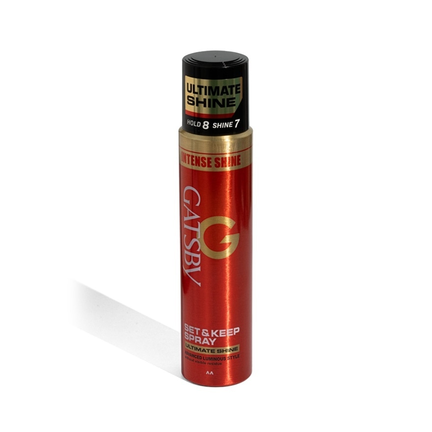 Keo Xịt Và Giữ Nếp Tóc Gatsby Set & Keep Spray Ultimate Shine 250ml image