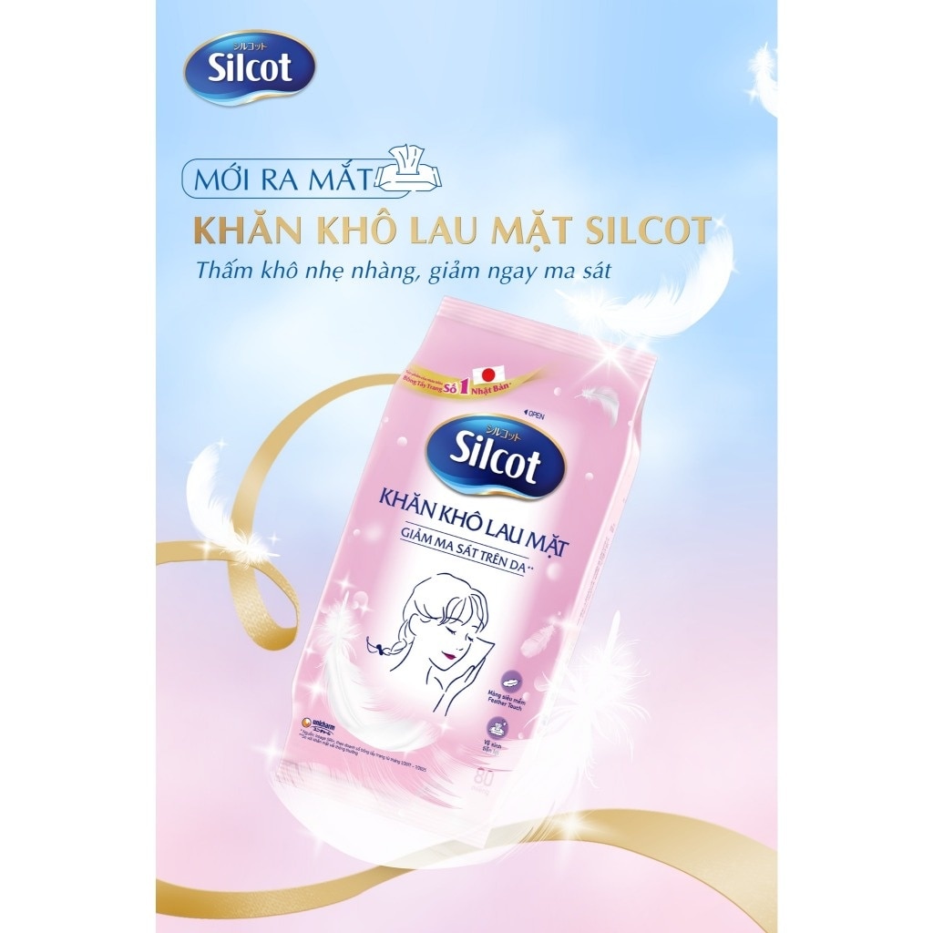 Khăn Khô Lau MặtSilcot80Miếng