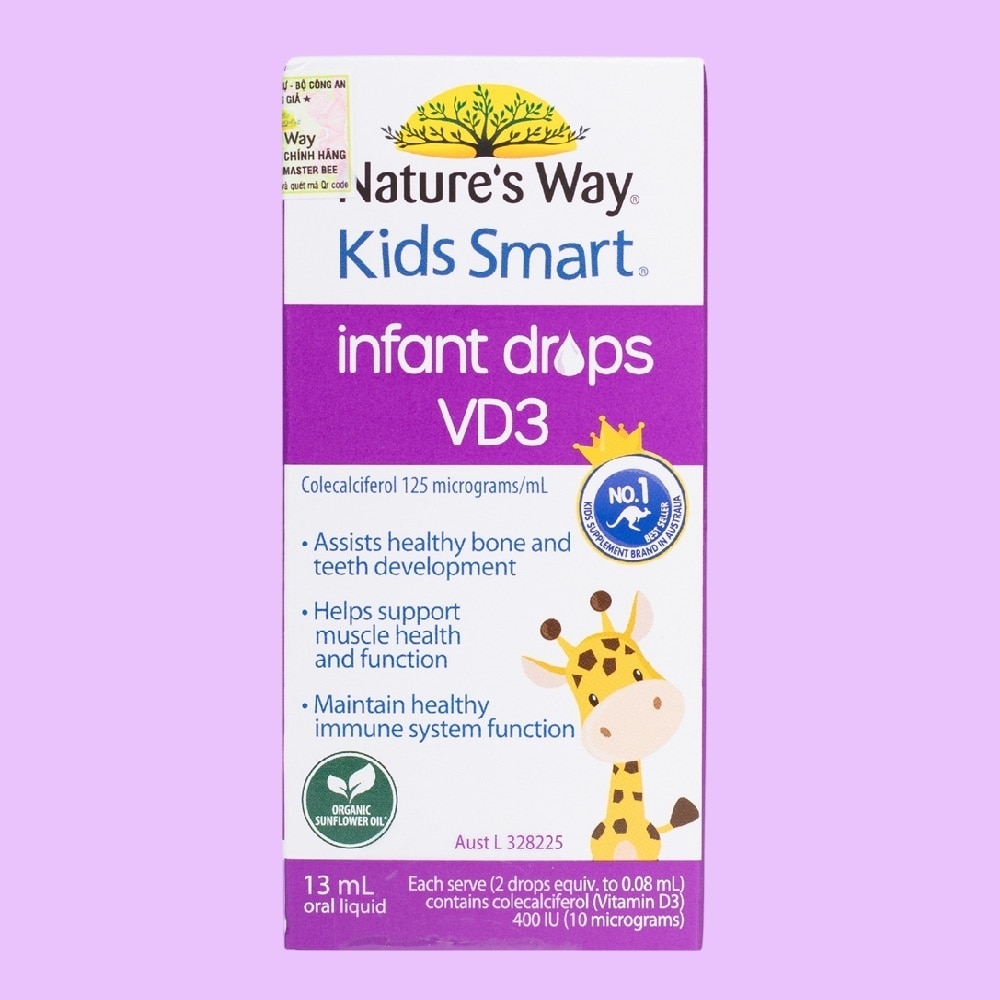 Thực Phẩm Bảo Vệ Sức Khỏe Nature’s Way Kids Smart Infant Drops VD3 13ml
