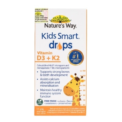 NATURE'S WAY - Thực Phẩm Bảo Vệ Sức Khỏe Nature's Way Kids Smart Drops Vitamin D3 + K2 11ml