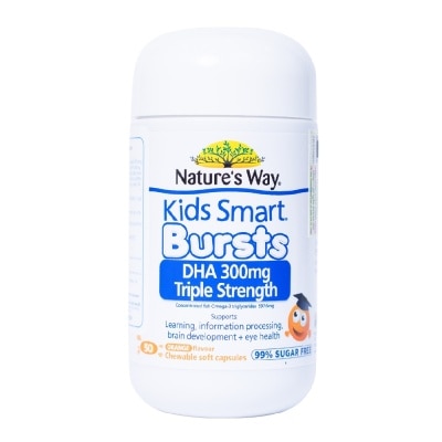 NATURE'S WAY - Thực Phẩm Bảo Vệ Sức Khỏe Nature’s Way Kids Smart Bursts DHA 300Mg Triple Strength 50 Viên