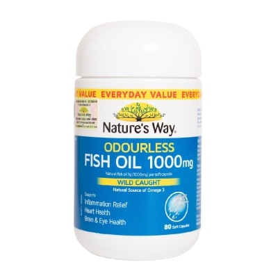 NATURE'S WAY - Nature's Way Fish Oil 1000Mg 80 tablets image