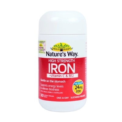 NATURE'S WAY - Nature’s Way High Strength Iron 30 tablets image