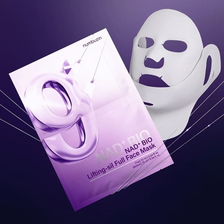 Mặt Nạ Nâng Cơ Numbuzin No.9+ NAD+ BIO Lifting-Sil Full Face Mask (Top 20ml+Bottom 28ml) image