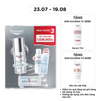 EUCERIN - Combo Eucerin (Tinh Chất Hyaluron-Filler 30ml +Xịt Dưỡng Ẩm 150ml + Nước Tẩy Trang 200ml) image