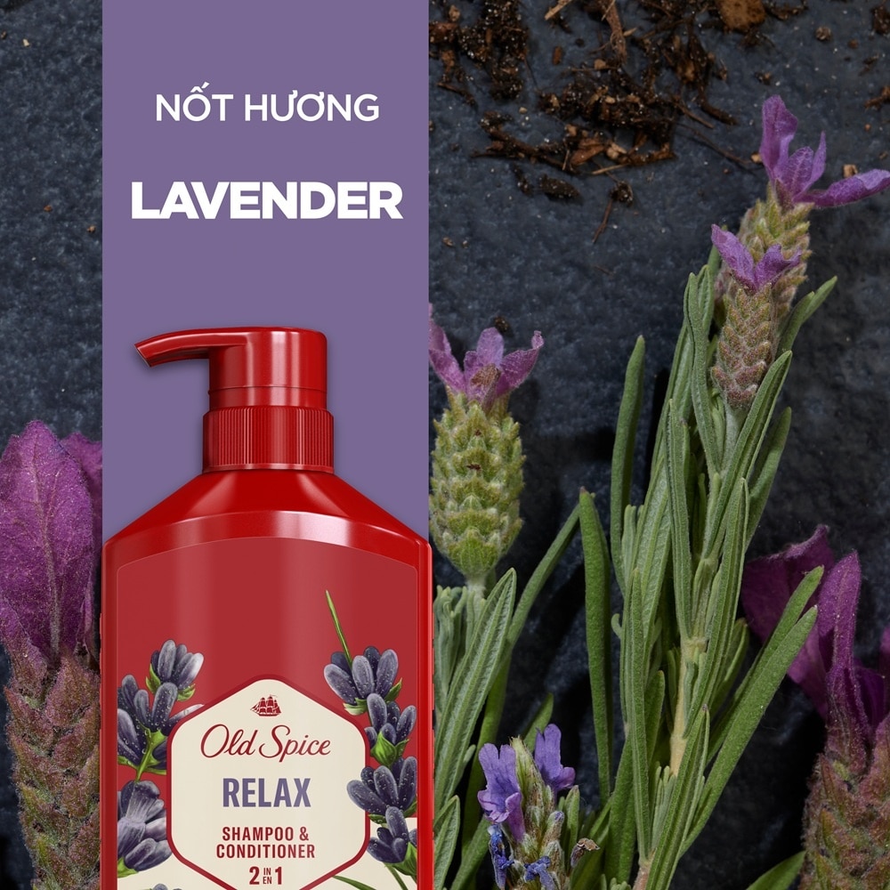 Dầu Gội & Xả Cho Nam Old Spice Relax 650ml