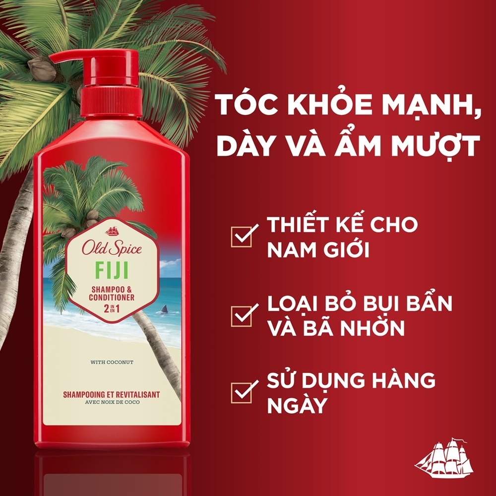 Dầu Gội & Xả Cho Nam Old Spice Fiji 650ml