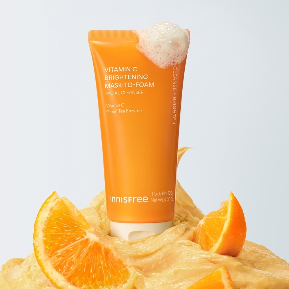 Sữa Rửa Mặt Sáng Da innisfree Vitamin C Brightening Mask-To-Foam 120g