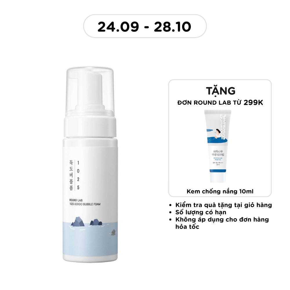 Sữa Rửa Mặt Round Lab 1025 Dokdo Bubble Foam 150ml