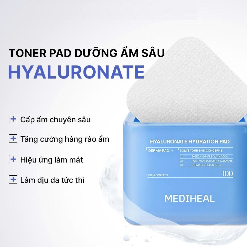Mediheal Hyaluronate Hydration Pad 100Pads