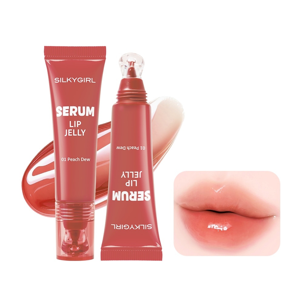 Silkygirl Serum Lip Jelly 8ml .#01 Peach Dew
