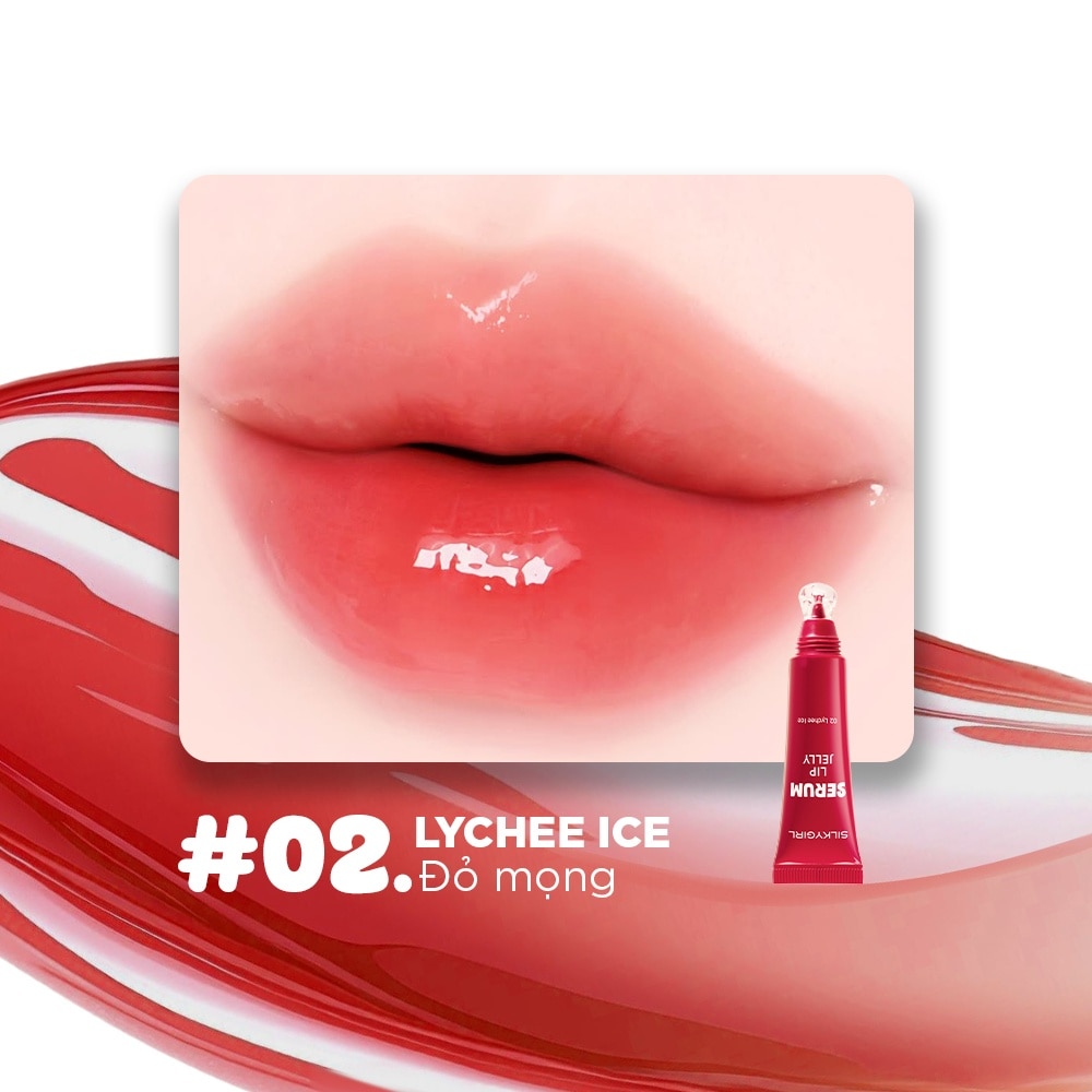 Silkygirl Serum Lip Jelly 8ml .#02 Lychee Ice