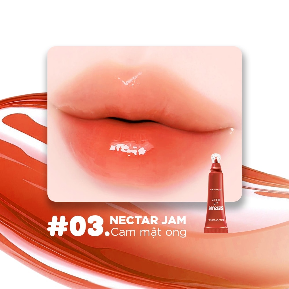 Silkygirl Serum Lip Jelly 8ml .#03 Nectar Jam