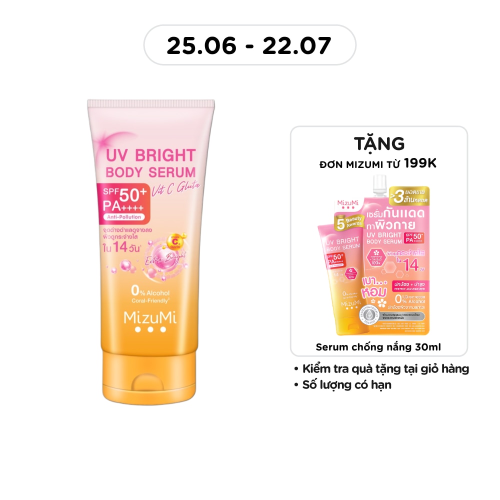 MizuMi UV Bright Body Serum Vit C Gluta 180ml