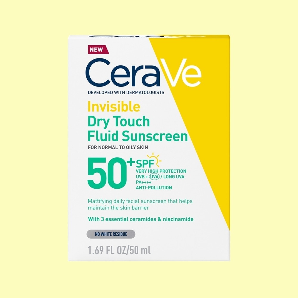 Sữa Chống Nắng Mỏng Nhẹ Khô Thoáng Cerave Invisible Dry Touch Fluid Sunscreen SPF50 PA++++ 50ml