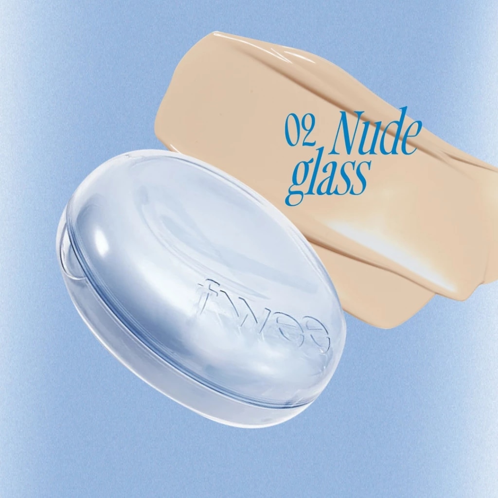 Fwee Cushion Glass Natural 13g .#02 Nude Glass