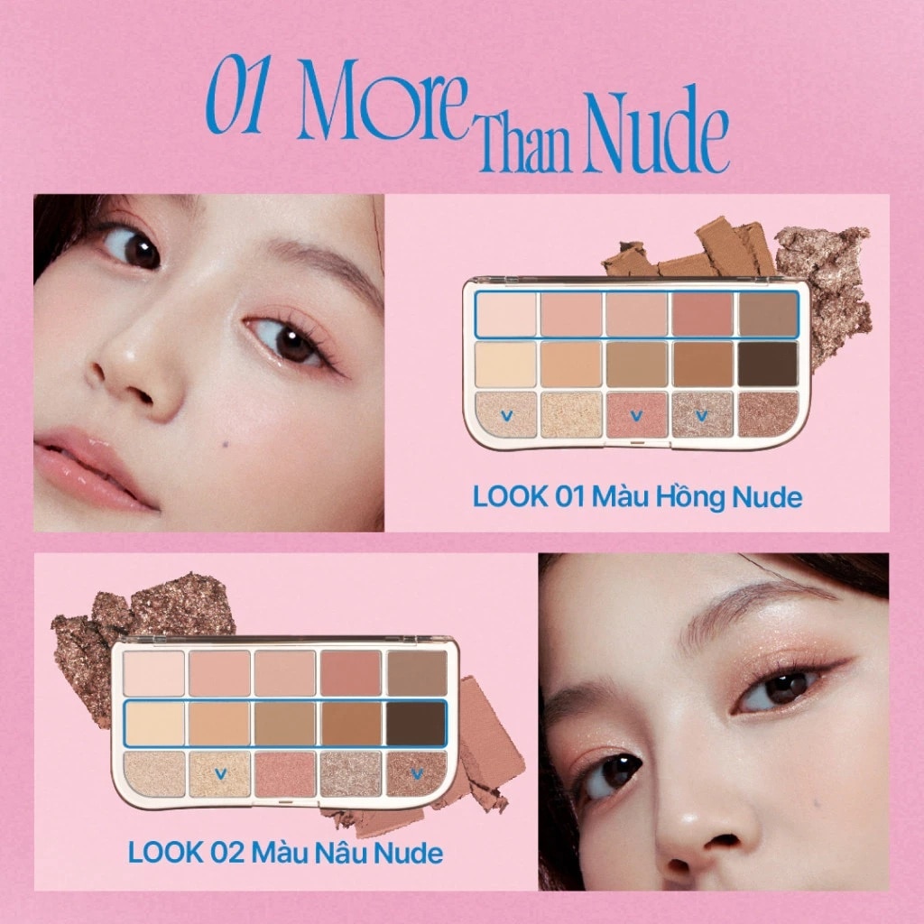 Fwee More Mood Eyeshadow Palette 10.9g .#01 More Than Nude