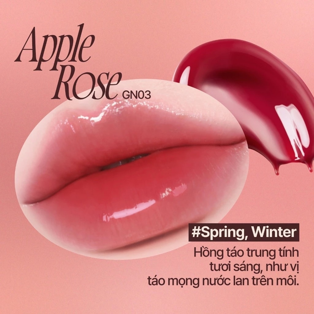 Fwee Rose Obsession Stay-Fit Lip Tint 3.5ml .#GN03 Apple Rose