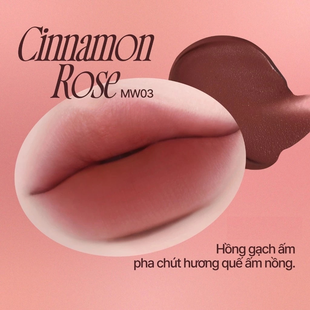 Son Kem Fwee Rose Obsession Stay-Fit Lip Tint 4ml .#MW03 Cinnamon Rose image