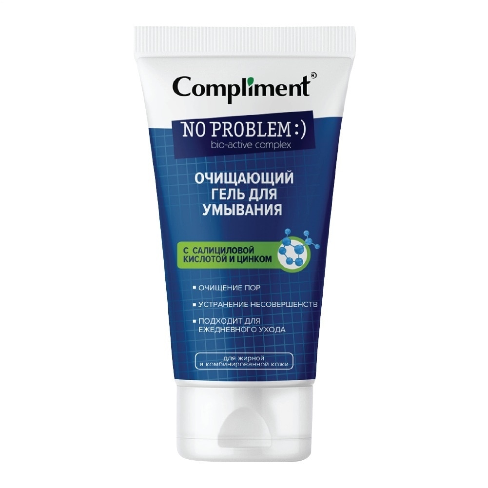 Gel Rửa Mặt Compliment Kiềm Dầu và Giảm Mụn No Problem Cleansing Gel with Salicylic Acid (BHA) and Zinc 200ml image