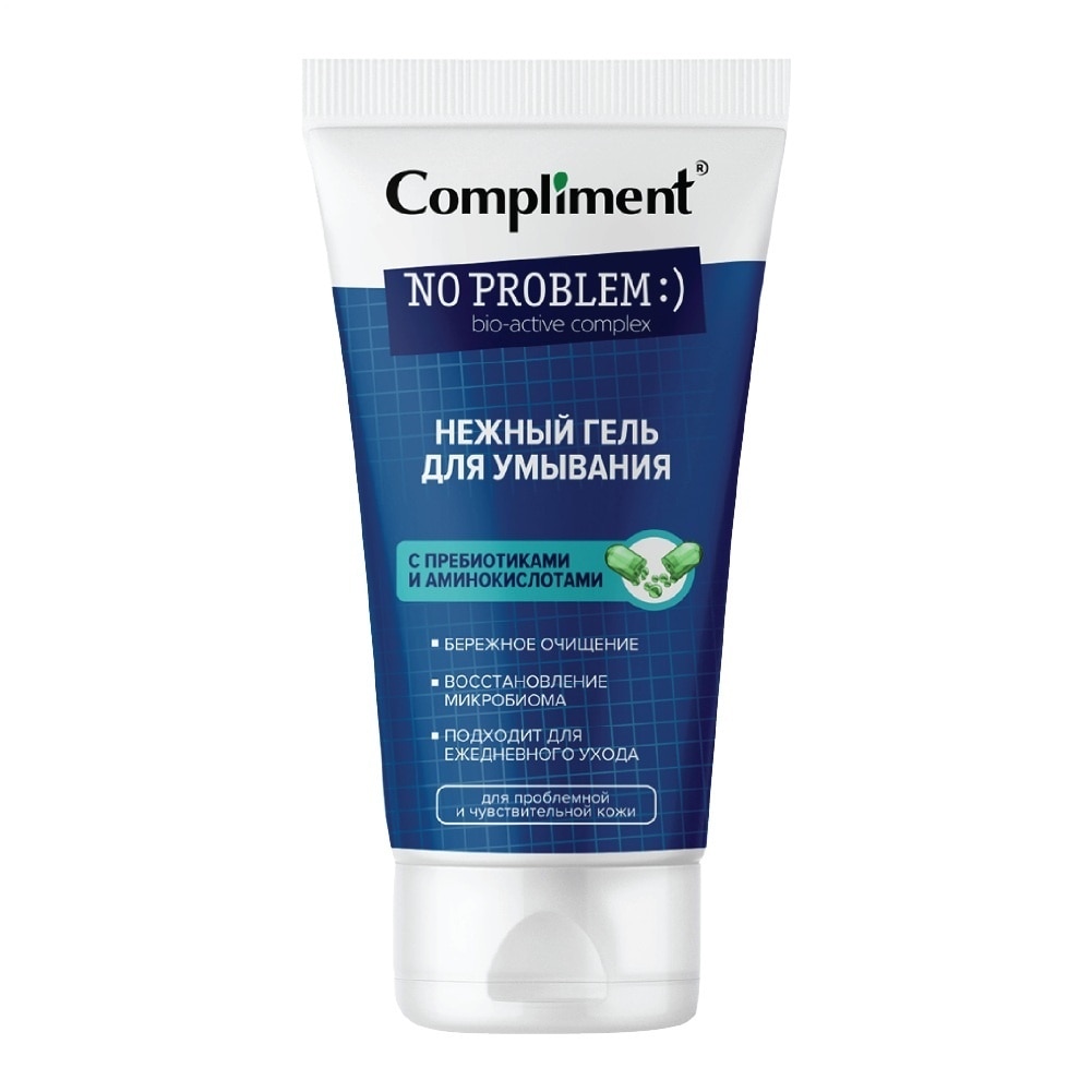 Gel Rửa Mặt Compliment Làm Dịu Da No Problem Gentle Face Wash With Prebiotics And Amino Acids 200ml image