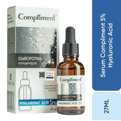 COMPLIMENT - Tinh Chất Compliment Cấp Nước và Giữ Ẩm 5% Hyaluronic Acid Serum 27ml