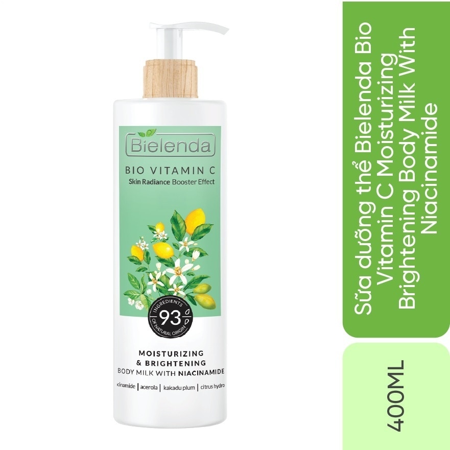 Sữa Dưỡng Thể Bielenda Bio Vitamin C Moisturizing Brightening Body Milk with Niacinamide 400ml image