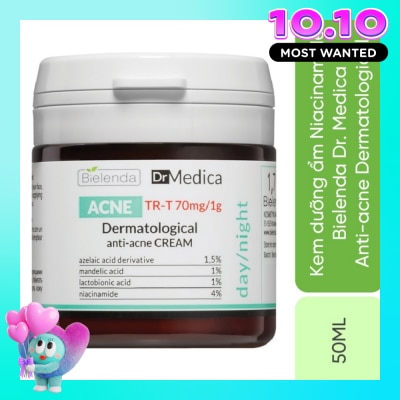 BIELENDA Kem Dưỡng Giảm Mụn, Mờ Thâm Bielenda Dr Medica Dermatological Anti Acne Cream 50ml image