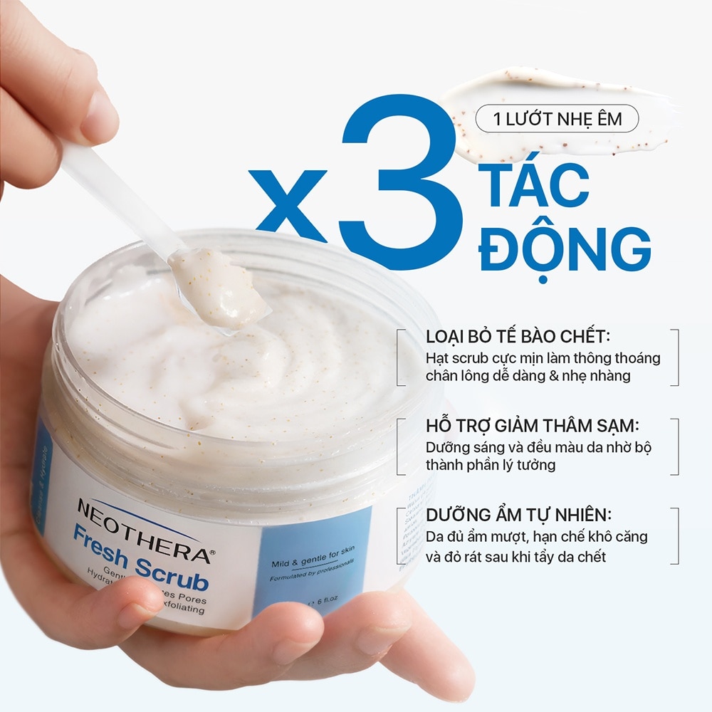 Kem Tẩy Tế Bào Chết Neothera Fresh Scrub 180g