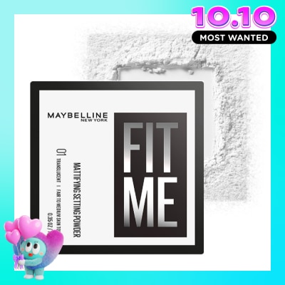 MAYBELLINE NEW YORK Phấn Phủ Dạng Bột Maybelline Fit Me Mattifying Setting Powder 10g . image
