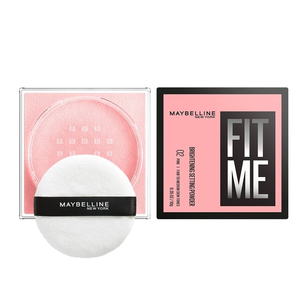 Phấn Phủ Dạng Bột Maybelline Fit Me Mattifying Setting Powder 10g .#02 Pink