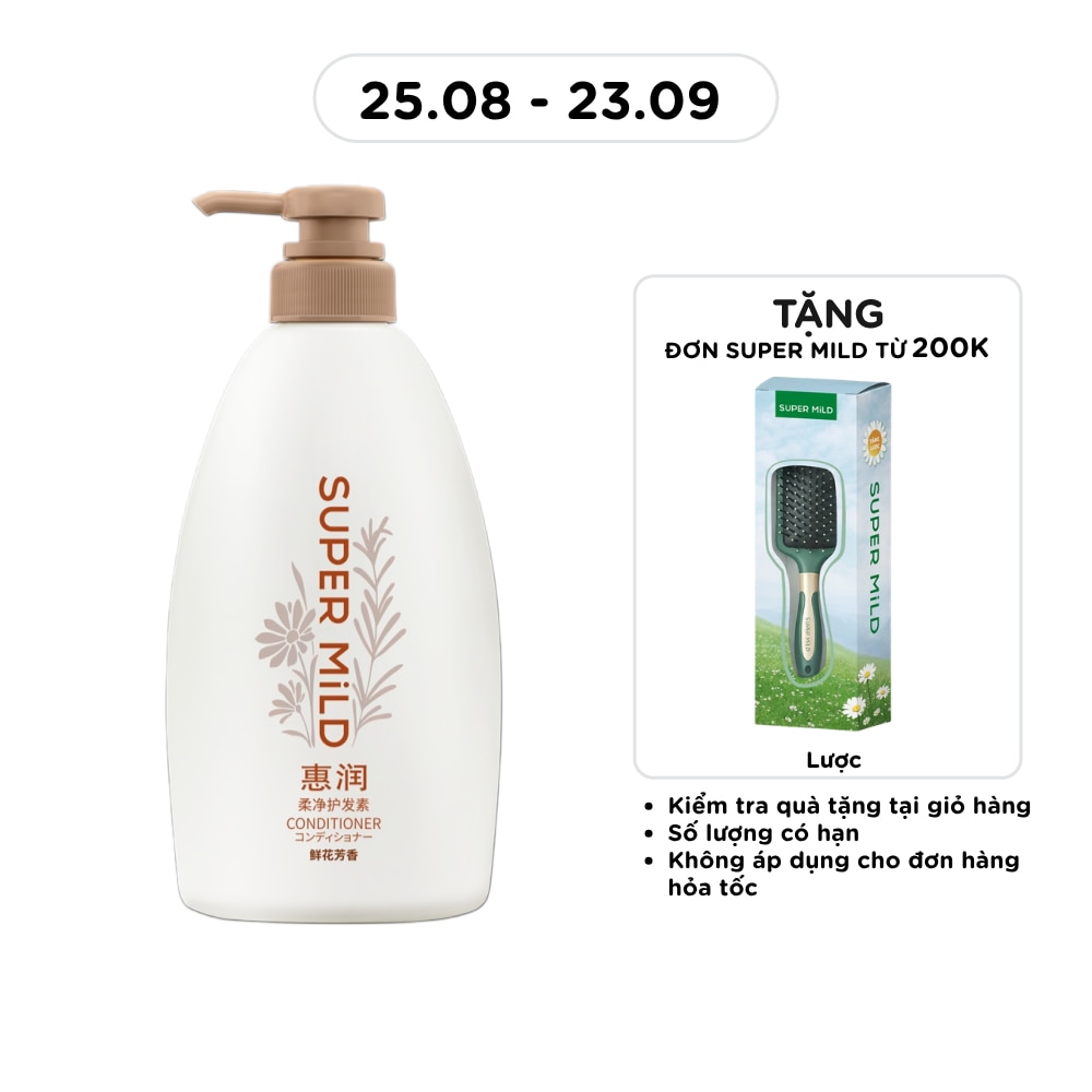 Dầu Xả Super Mild Dịu Nhẹ Hương Hoa Tinh Tế 600ml image