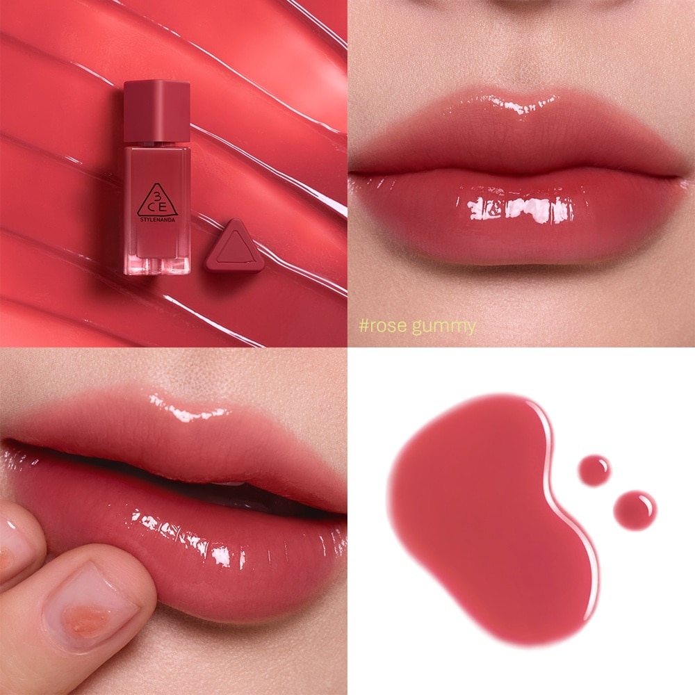 Son Bóng 3CE Gummy Oil Tint 4g .#04 Rose Gummy image