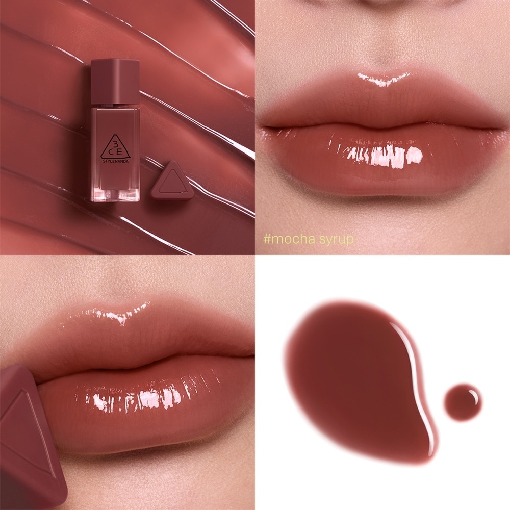 Son Bóng 3CE Gummy Oil Tint 4g .#05 Mocha Syrup